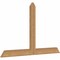 Ekena Millwork Portland Timber Gable Bracket, Western Red Cedar, 48"W x 30"H x 1 1/2"D x 3 1/2"F, 15/12 Pitch GBW048X30X0204POR00SWR - alternate 5